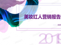 2019美妝紅人營銷報(bào)告